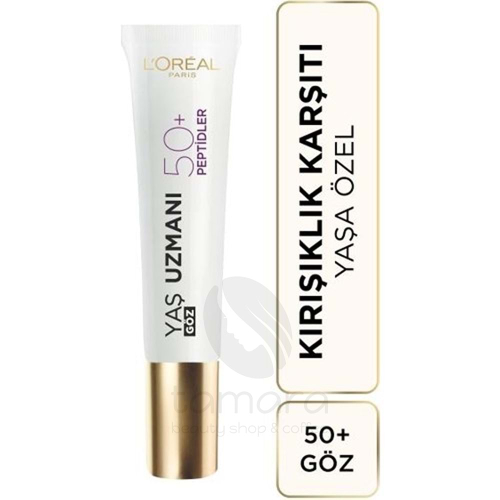 Loreal Paris Yaş Uzmanı 50+ Kırışıklık Karşıtı Yenileyici Göz Kremi