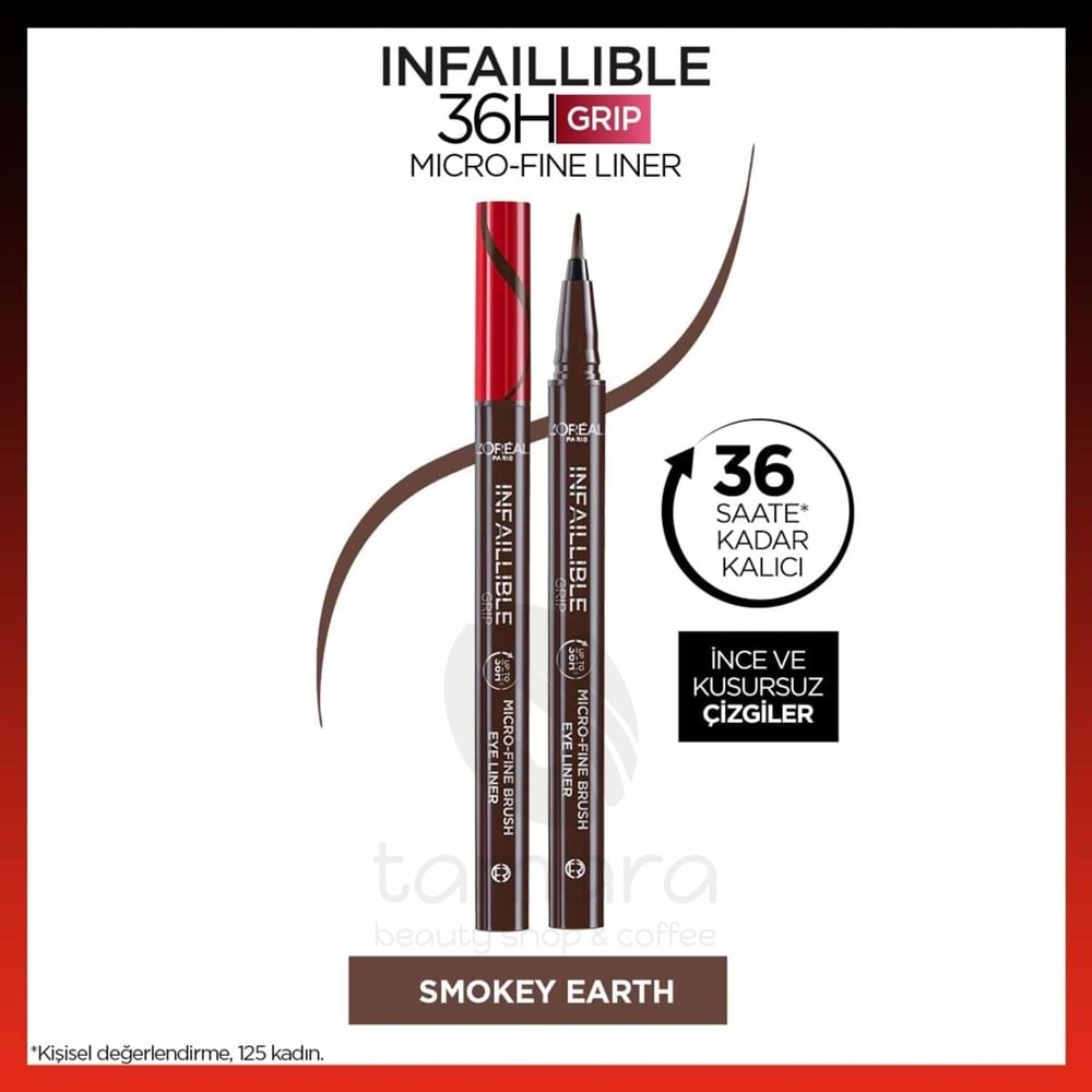 Loreal Paris Infaillible 36H Grip Micro Fine Eyeliner 02 Smokey Earth