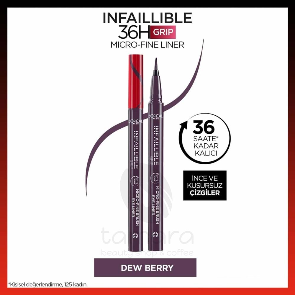 Loreal Paris Infaillible 36H Grip Micro Fine Eyeliner 04 Dew Berry