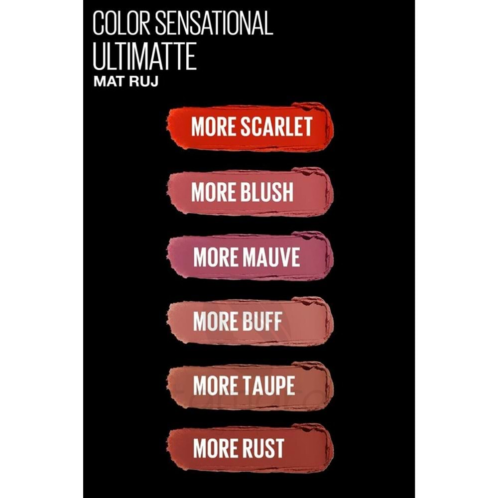 Maybelline New York Color Sensational Ultimatte Mat Ruj- 699 More Buff (NUDE)