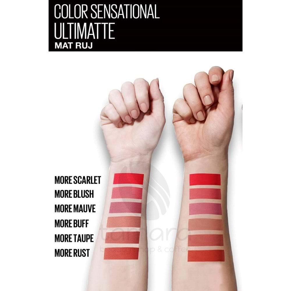 Maybelline New York Color Sensational Ultimatte Mat Ruj- 699 More Buff (NUDE)