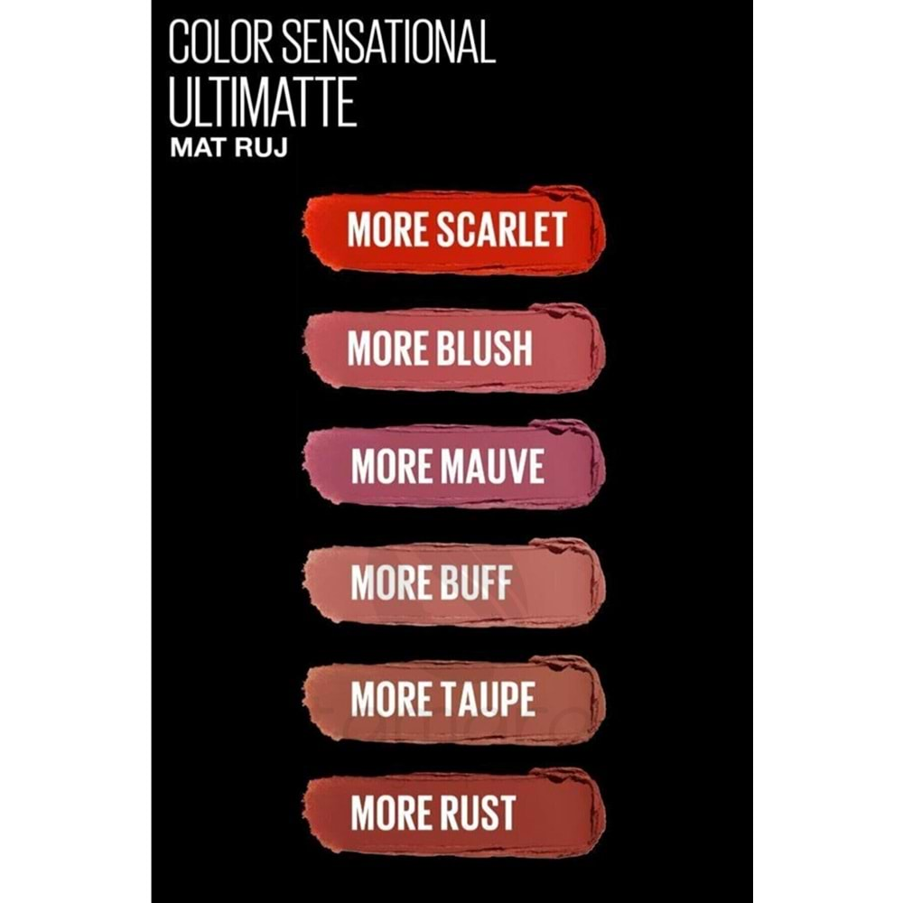 Maybelline New York Color Sensational Ultimatte Mat Ruj- 799 More Taupe Nude