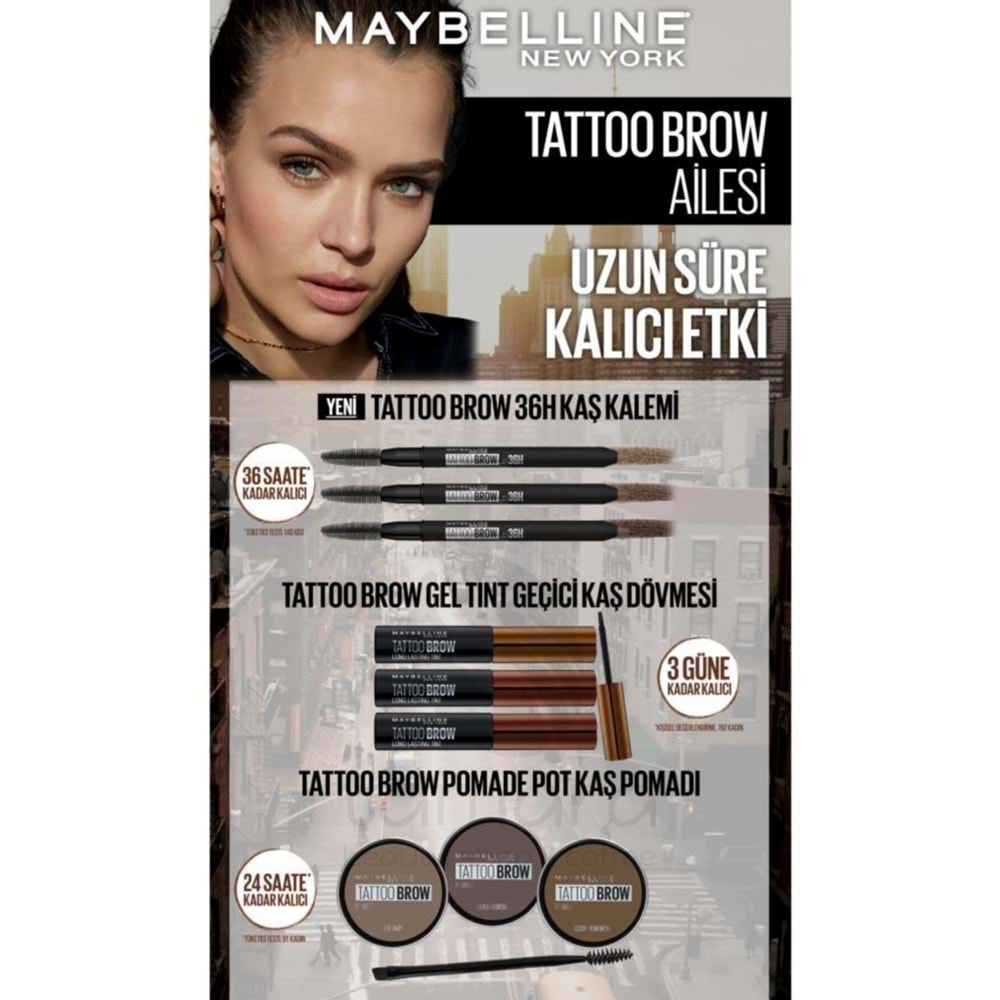 Maybelline New York Tattoo Brow 36h Kaş Kalemi 05 Medium Brown