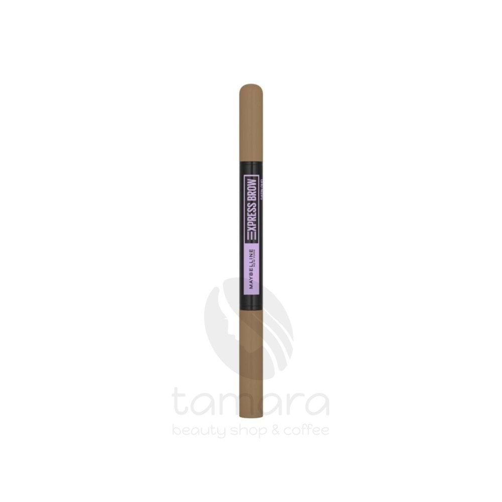 Maybelline New York Express Brow Satin Duo Çift Taraflı Kaş Kalemi - 01 Açık Ton