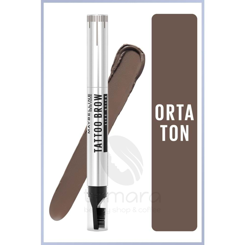 Maybelline New York Kaş Kalemi Tattoo Brow Lift Stick 03 Medium Brown