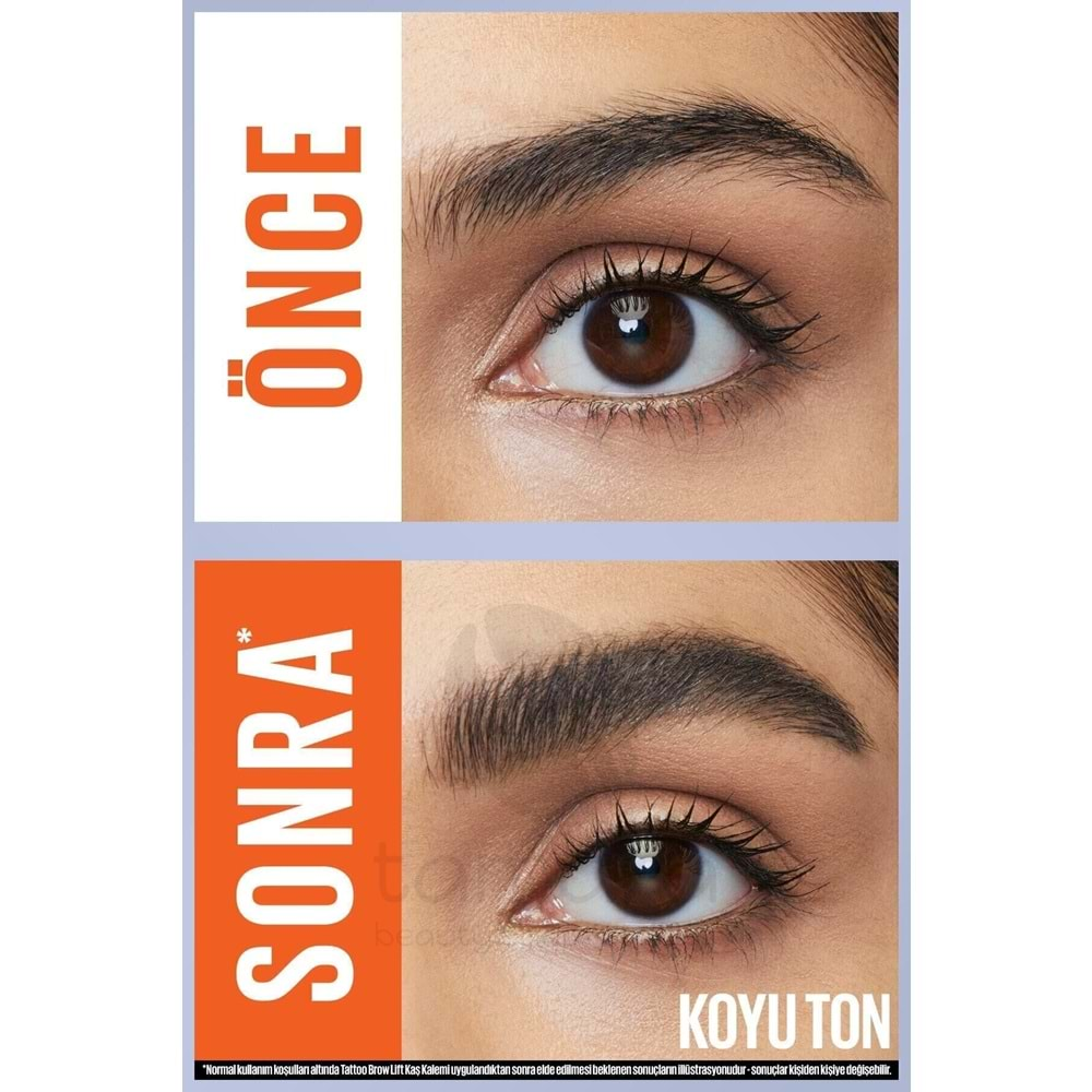 Maybelline New York Kaş Kalemi Tattoo Brow Lift Stick 04 Deep Brown