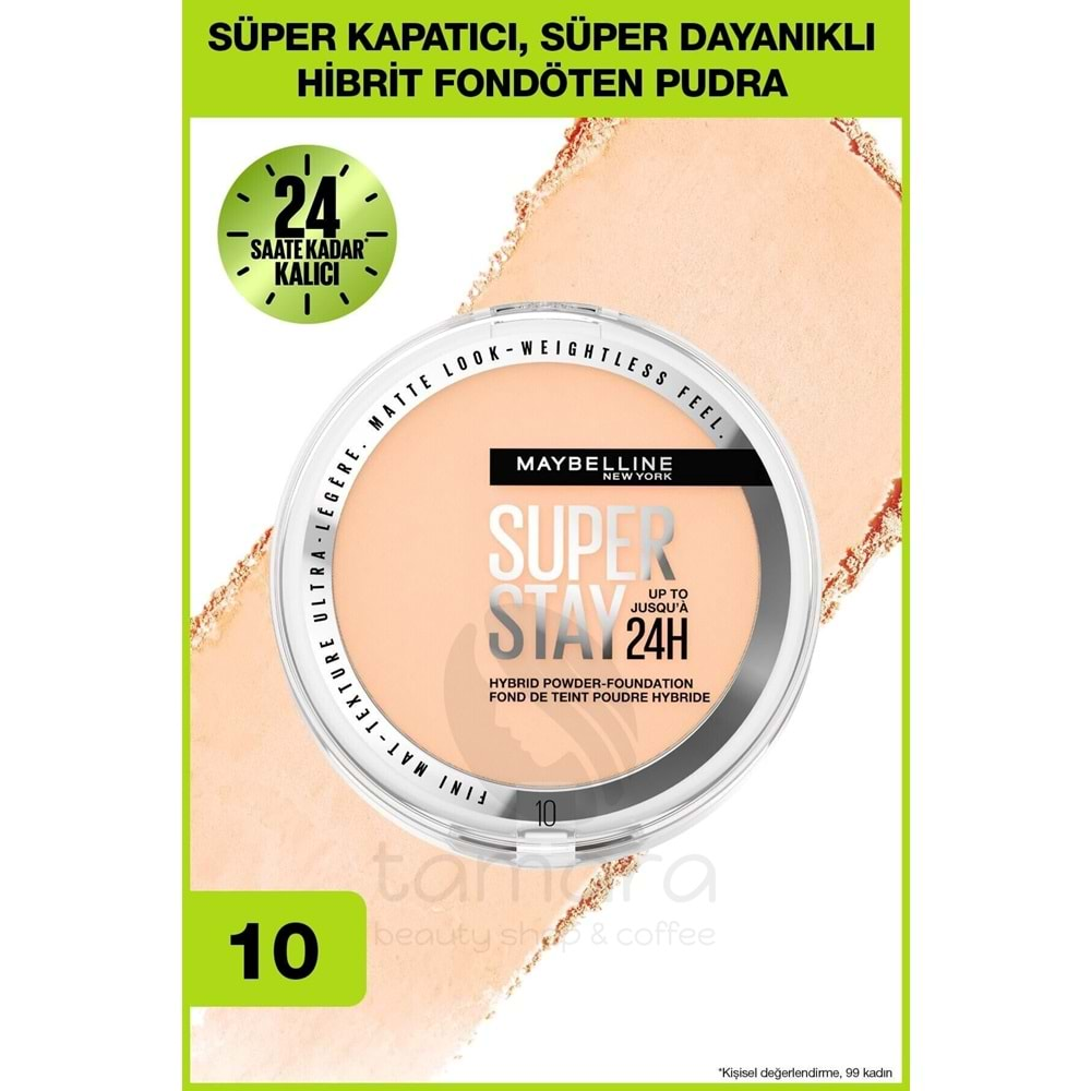 Maybelline New York Superstay Hibrit Pudra-fondöten - 10