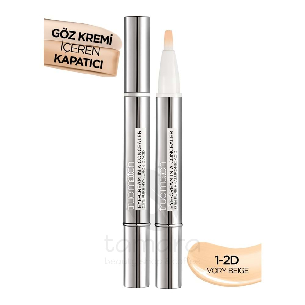 Loreal Paris True Match Kapatıcı Göz Kremi İçeren Kapatıcı (2'si 1 Arada)