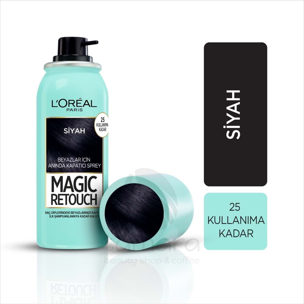 Loreal Paris Magic Retouch Beyaz Dipleri Kapatıcı Sprey - Siyah