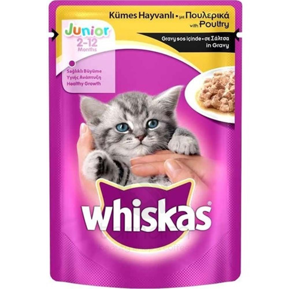 Whiskas Pouch Junior Tavuklu Yavru Kedi Konservesi 100 gr