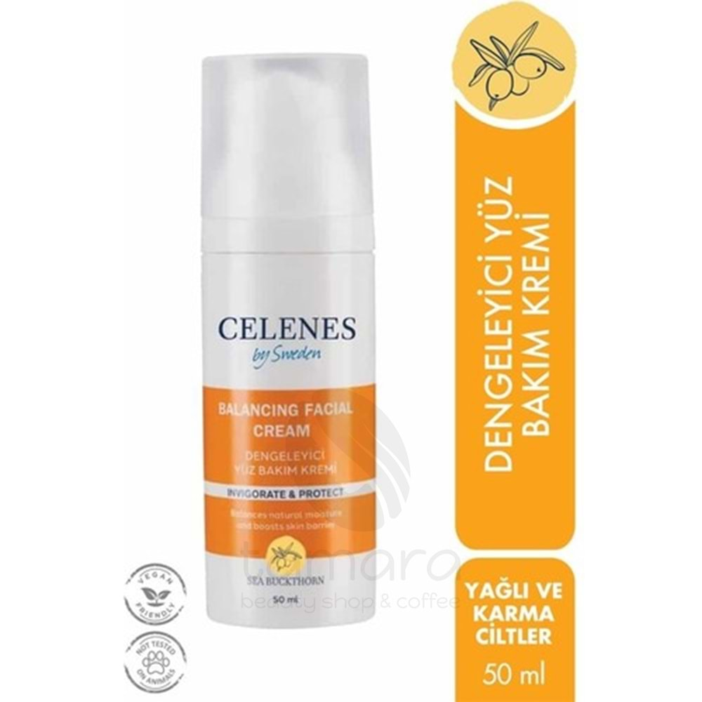 Celenes Sea Buckthorn Yüz Kremi Yağlı ve Karma Cilt 50 ml