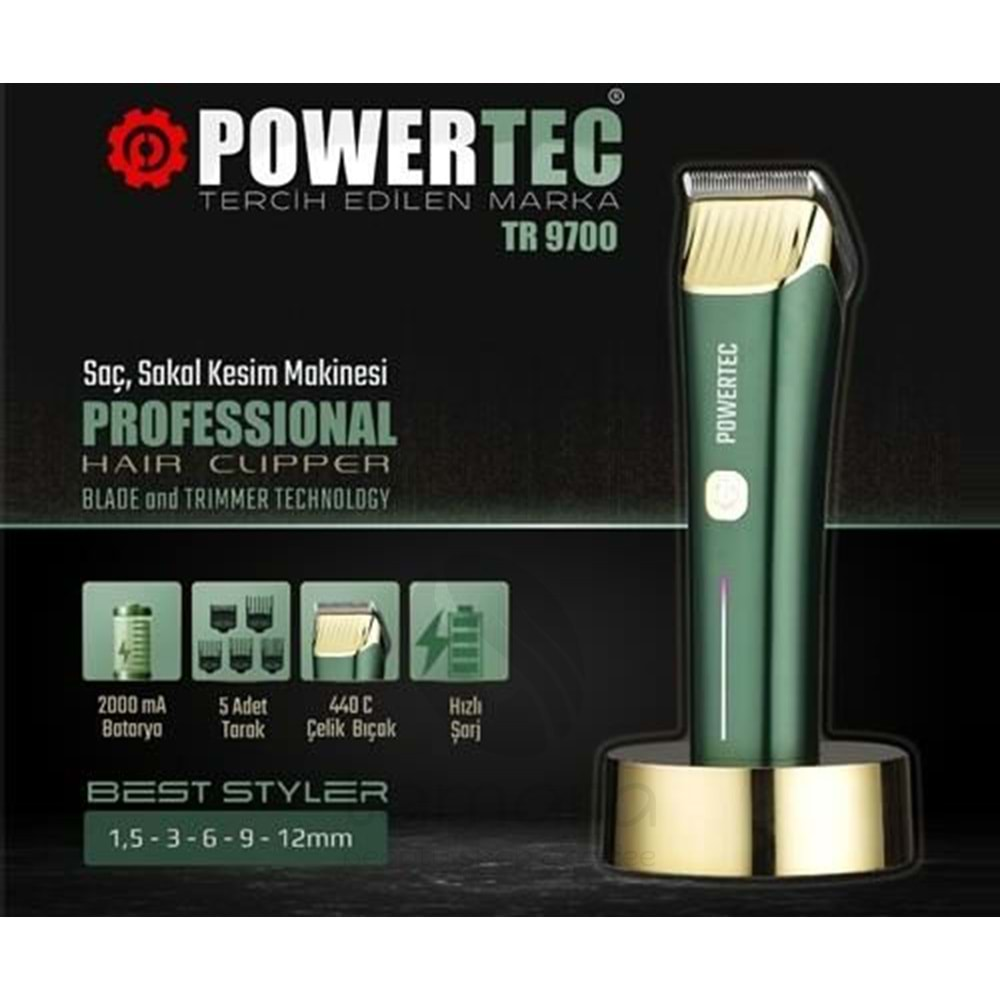 Powertec Tr 9700 Saç ve Sakal Tıraş Makinesi