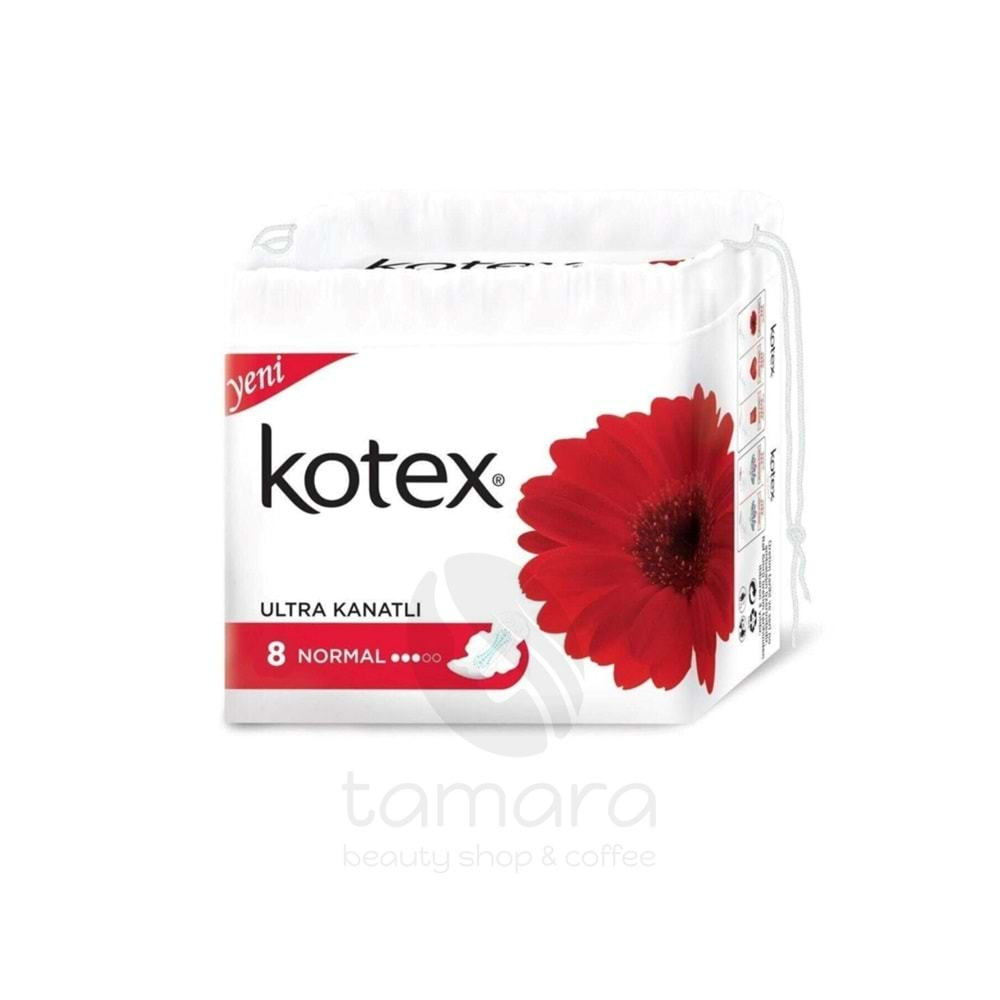 Kotex Ultra Single Normal 8 Li Ultra Kanatlı Hijyenik Ped