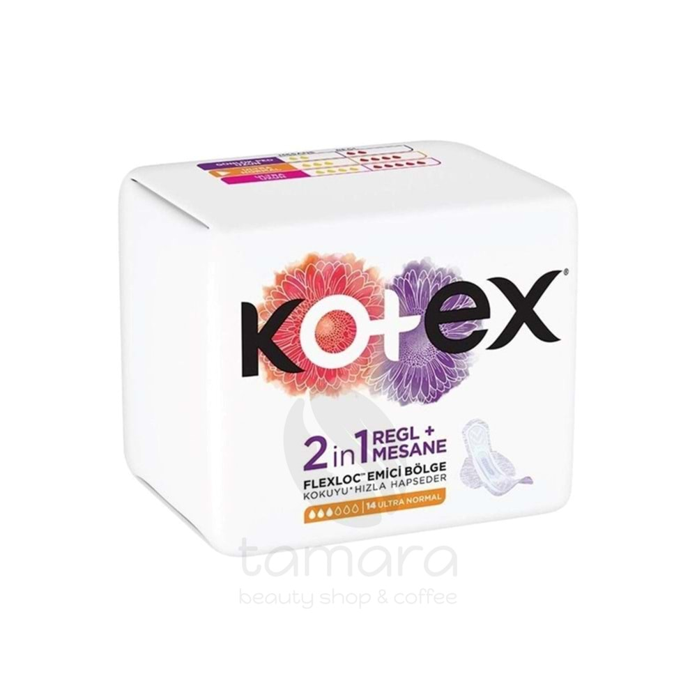 Kotex 2in1 Regl Mesane Ped 14 Ultra Normal