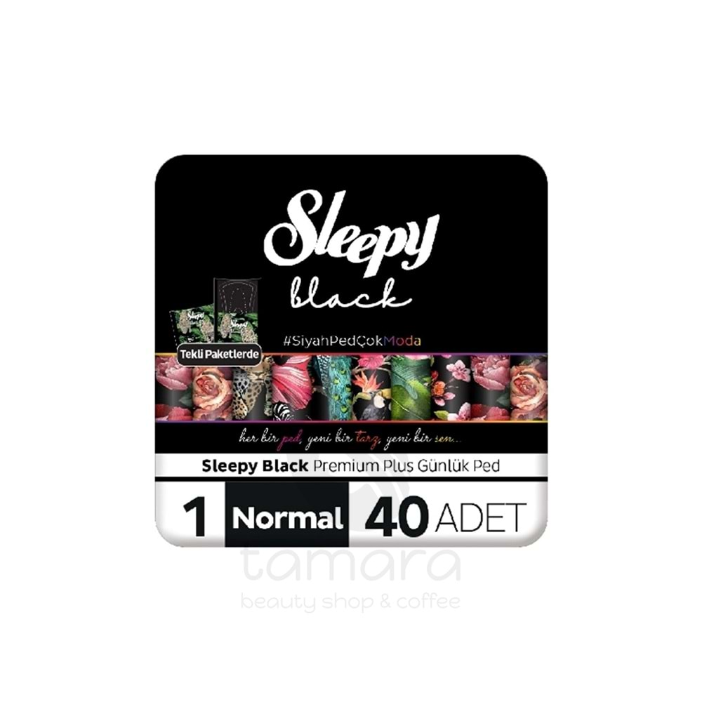 Sleepy Günlük Ped Black Süper Eko Normal 40'lı