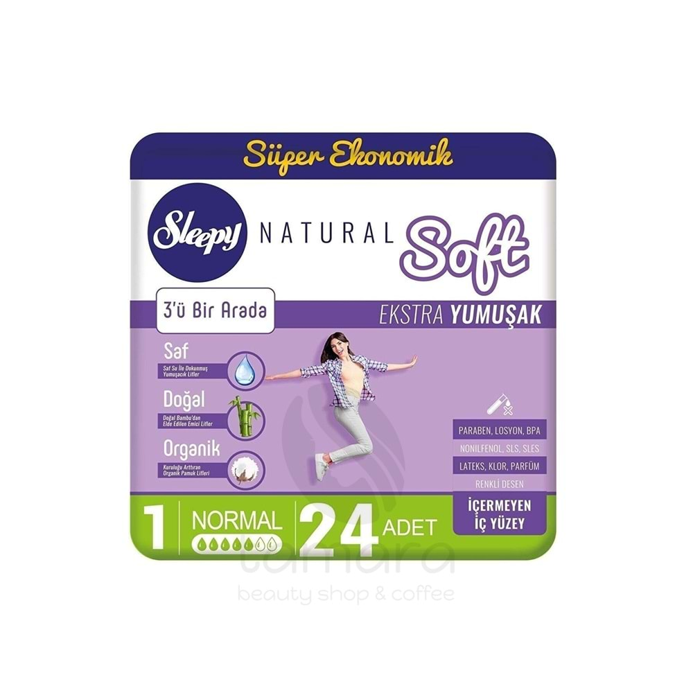 Sleepy Natural Soft Ekstra Yumuşak Normal (24 Ped)