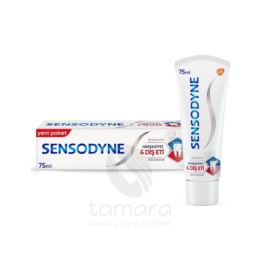 Sensodyne Beyazlatıcı Hassasiyet ve Diş Eti Diş Macun 75 ml