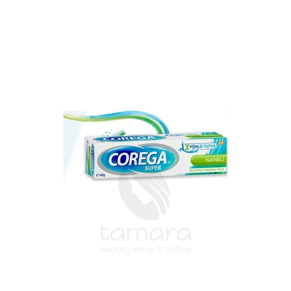 Corega Süper Protez Yapıştırıcı Krem Naneli 40gr