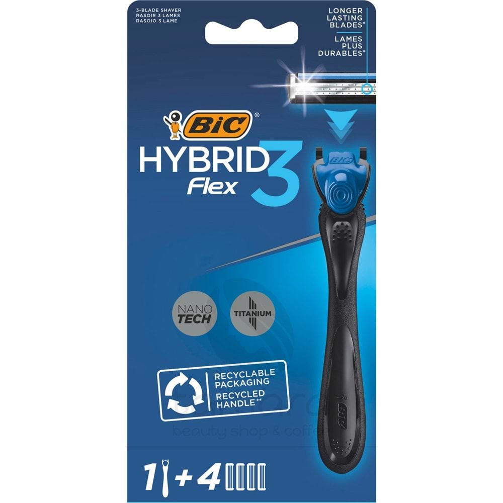 Bic Flex 3 Erkek Tıraş Bıçağı 1 Sap + 4 Başlık