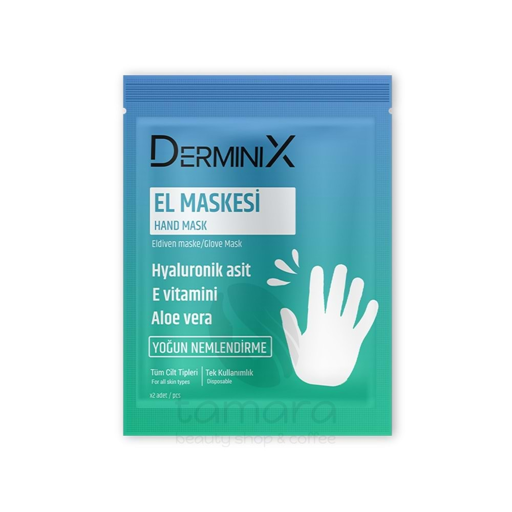 Derminix Hyaluronik Asit & E vitamini & Aloe Vera Nemlendirici El Maskesi