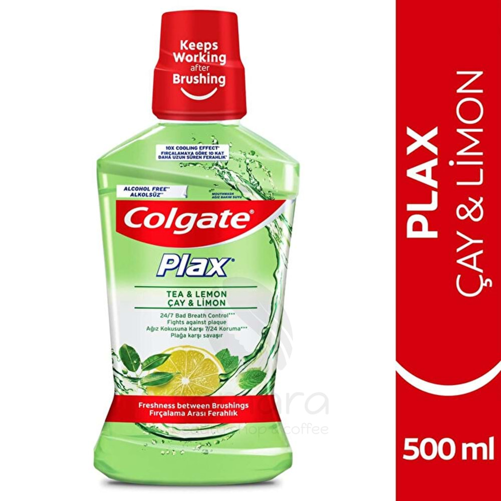 Colgate Ağız Bakım Suyu Plax Çay & Limon 500 ml