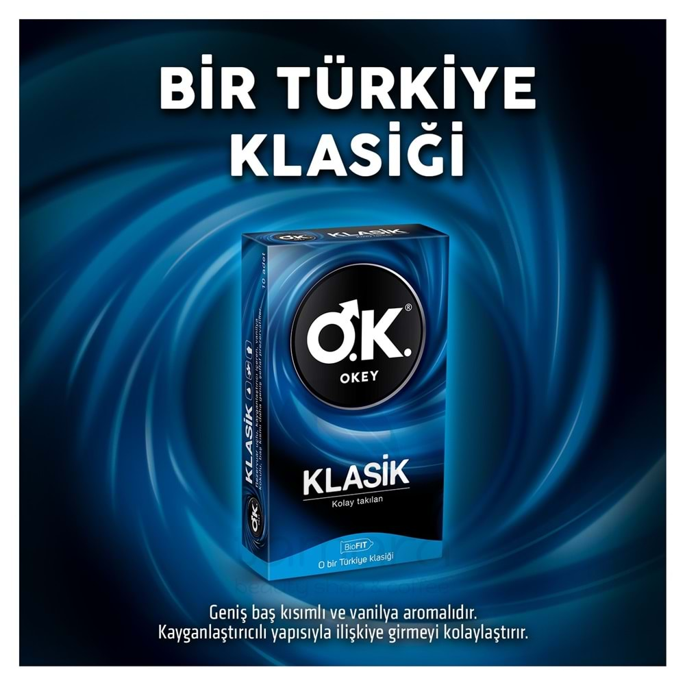 Okey Klasik Prezervatif 10'lu