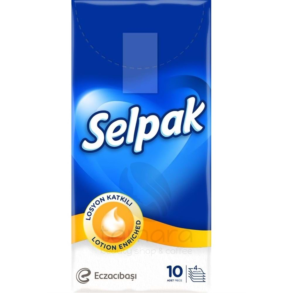 Selpak Cep Mendil Losyonlu 10 Yaprak