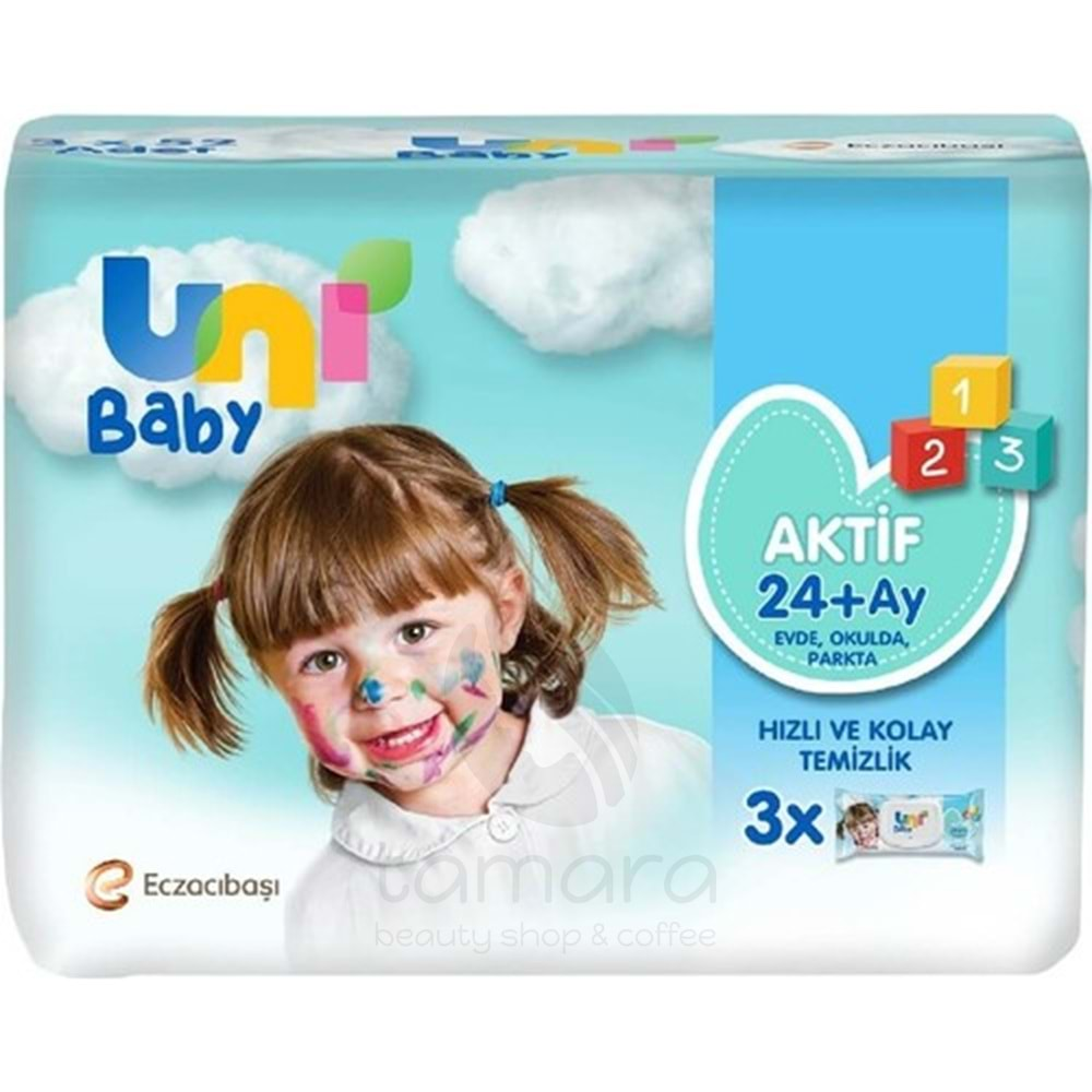 Uni Baby Islak Mendil Cep Aktif Hijyenik 3X15 Li