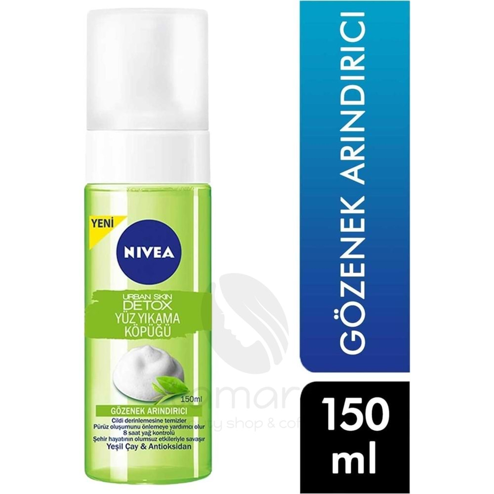 Nivea Detox Yüz Yıkama Köpüğü 150 ml