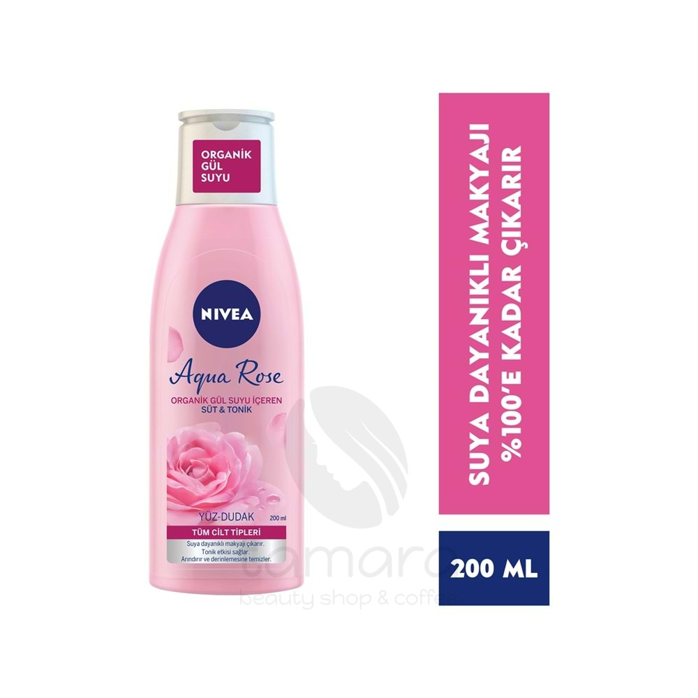 Nivea Aqua Rose Organik Gül Suyu İçeren Nemlendirici Tonik 200ml