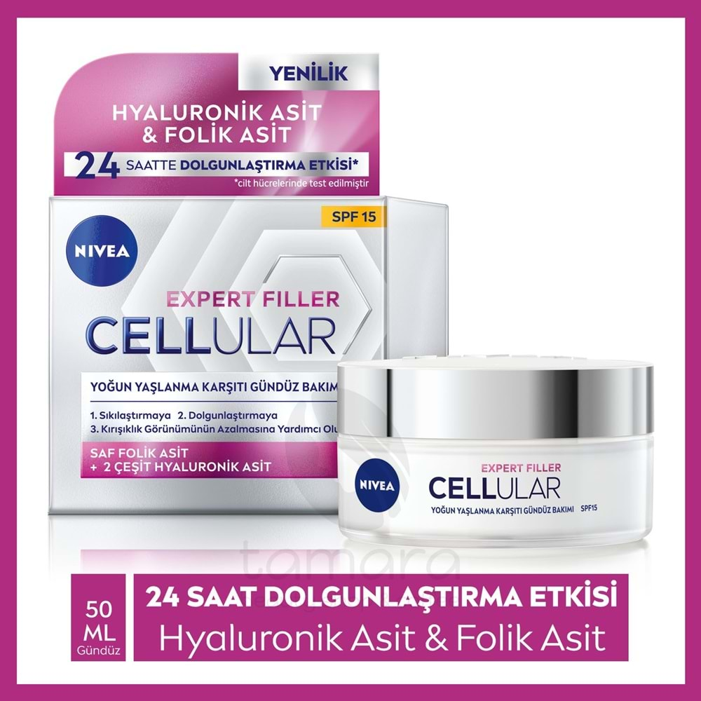 Nivea Cellular Expert Filler Yoğun Gündüz Bakım Yüz Kremi 50ml