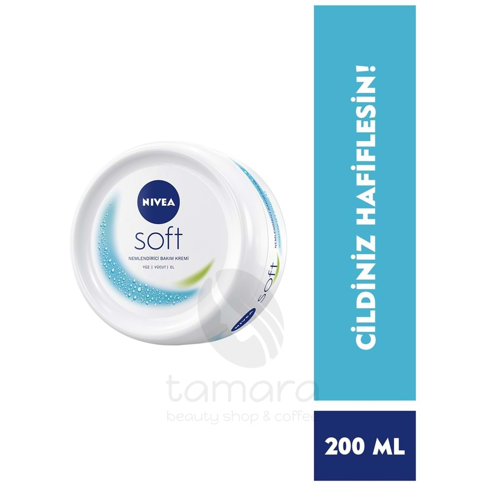 Nivea Soft Krem 200ml , Nemlendirici Bakım Kremi