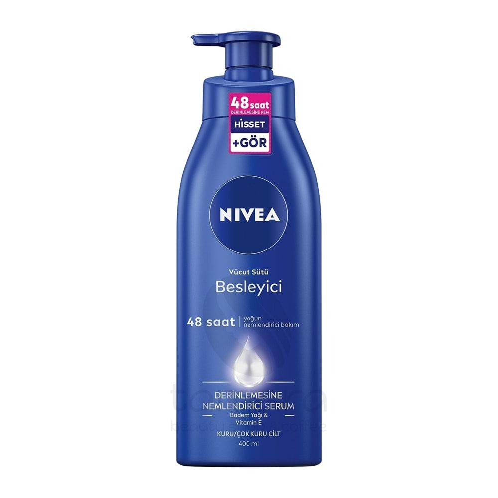 Nivea Besleyici Vücut Sütü 400ml, Kuru ve Çok Kuru Ciltler