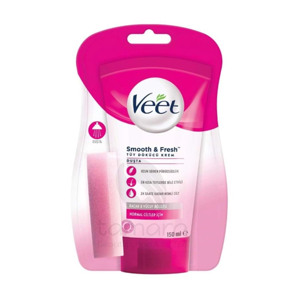 Veet Normal Ciltler için Duşta Tüy Dökücü Krem 150 ml -Sünger Hediyeli