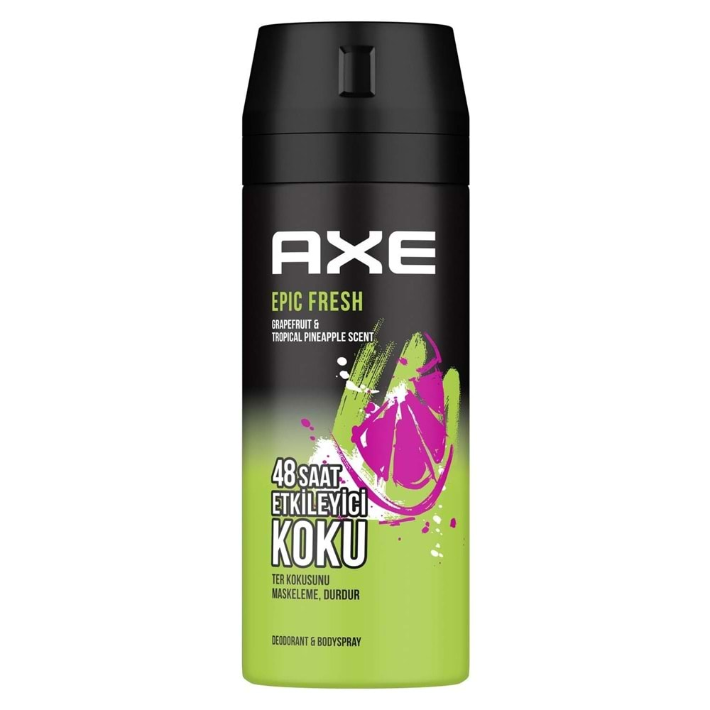 Axe Erkek Deodorant & Bodyspray Epic Fresh 48 Saat Etkileyici Koku 150 ml