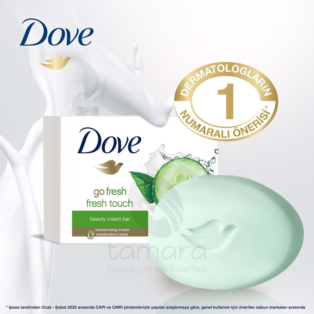 Dove Beauty Cream Bar Katı Güzellik Sabunu Fresh Touch Nemlendirici Etkili 90 g