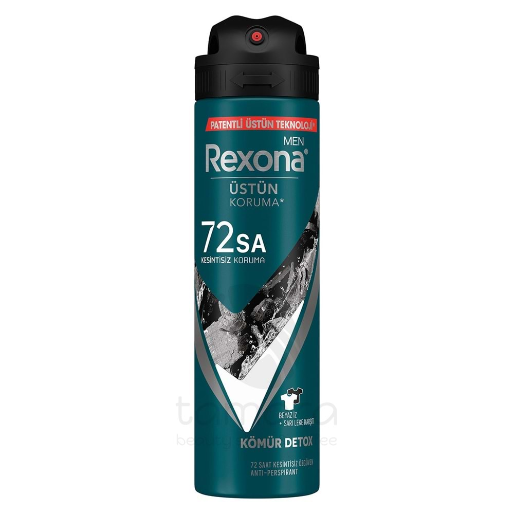 Rexona Men Erkek Sprey Deodorant Kömür Detox 150 ml