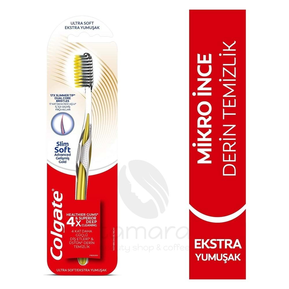 Colgate Diş Fırçası Miktro İnce Gelişmiş Gold SLİM SOFT 4X DERİN TEMİZLİK