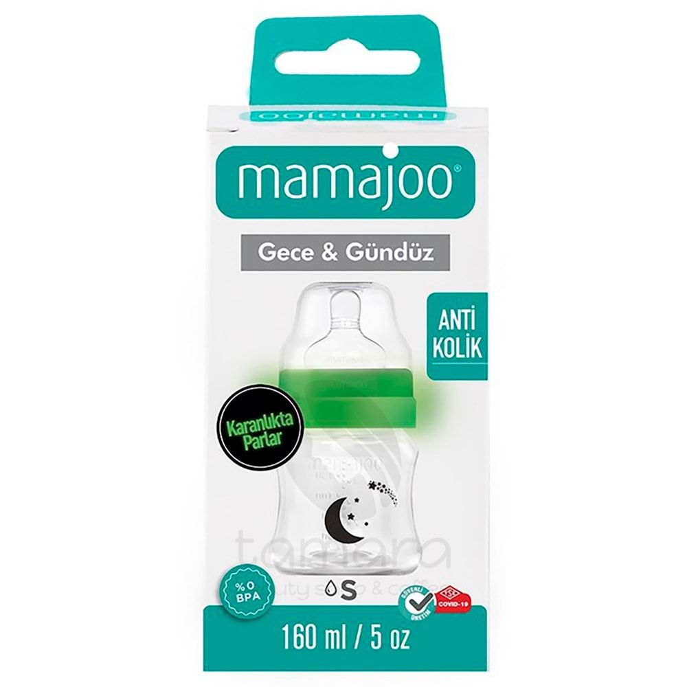 Mamajoo Gece & Gündüz Biberonu 160 ml Şeffaf