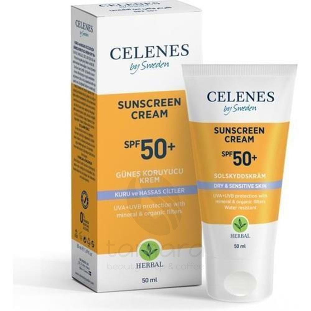 Celenes Herbal Spf 50 Kuru Ve Hassas Güneş Kremi 50 Ml