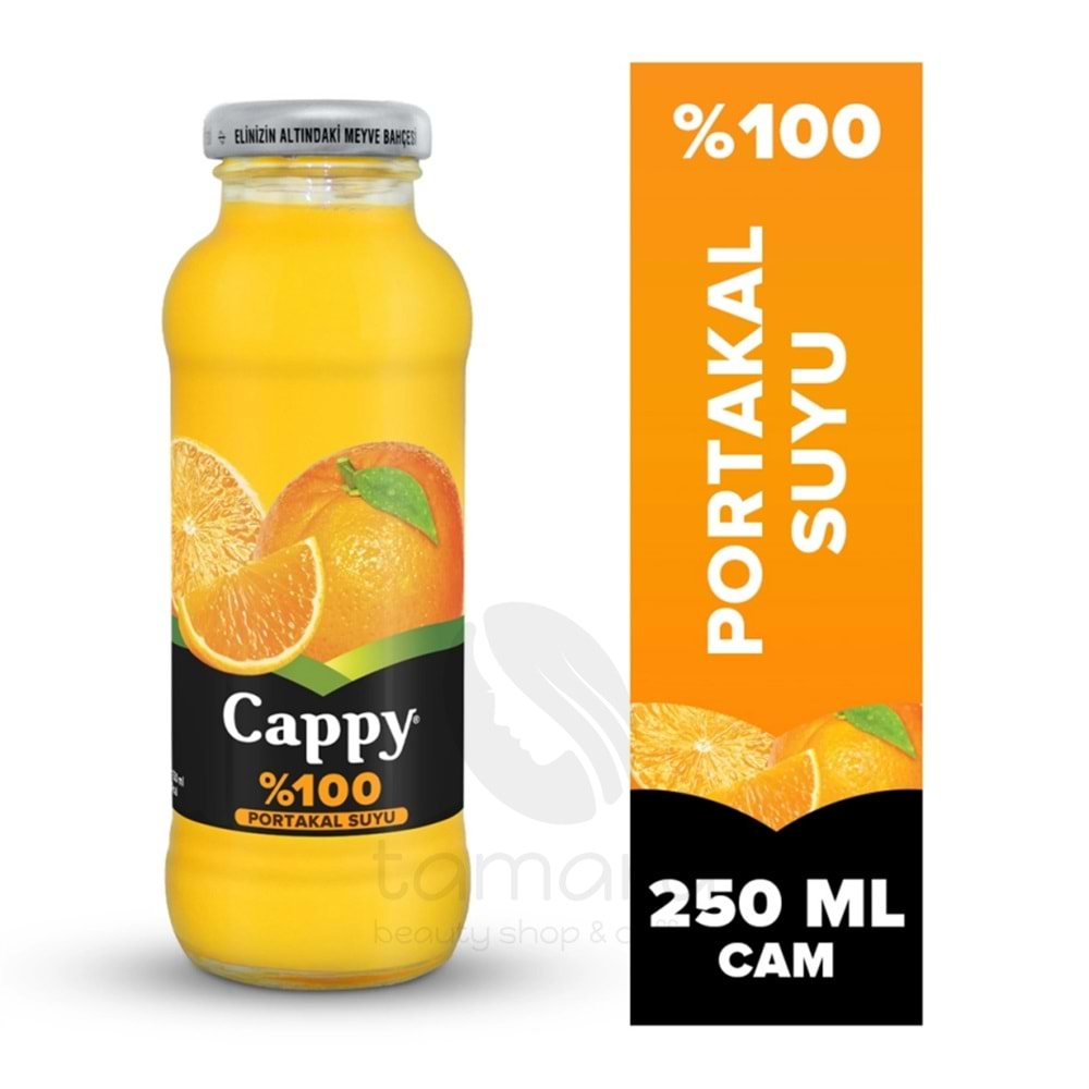 Cappy Cam Meyve Suyu Portakal 250 Ml