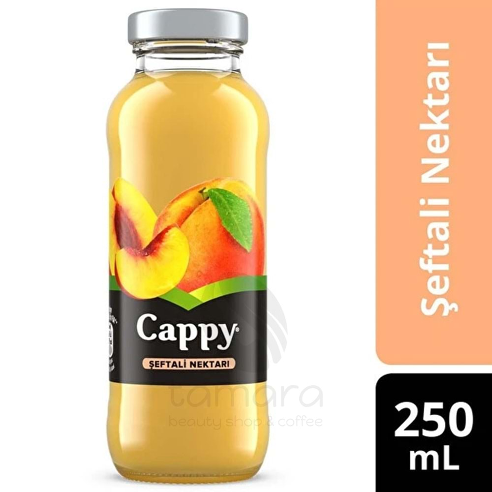 Cappy Şeftali Meyve Suyu Cam Şişe 250 ml