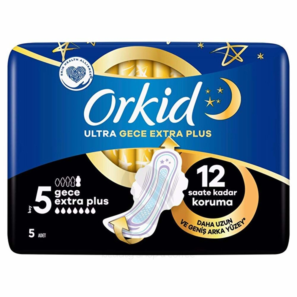 Orkid Hijyenik Ped Ultra Extra Plus Gece 5'li