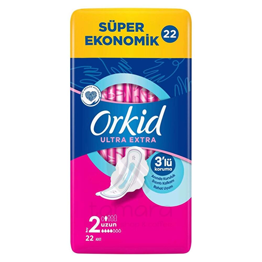 Orkid Hijyenik Ped Ultra Extra Uzun 22'li