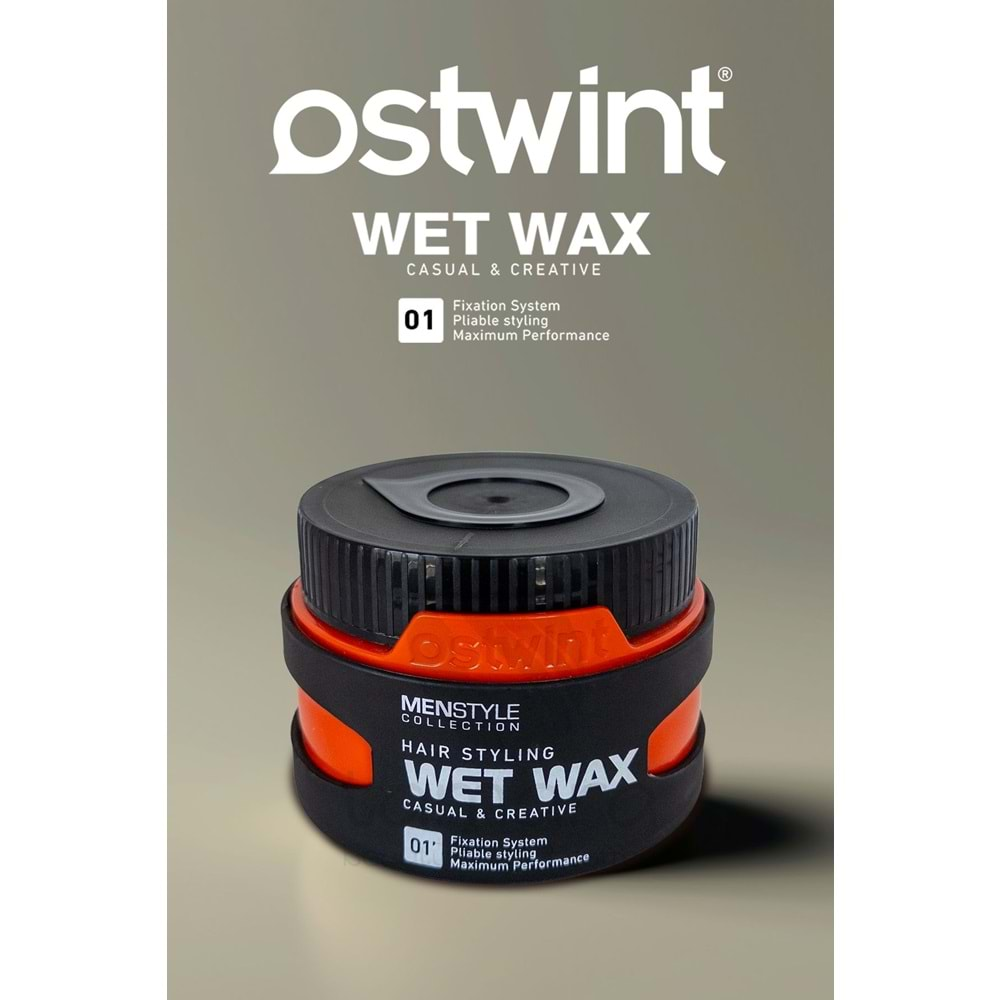 Ostwint MenStyle Collection Saç Şekillendirici Wax No : 1 Wet Wax 150 ml.