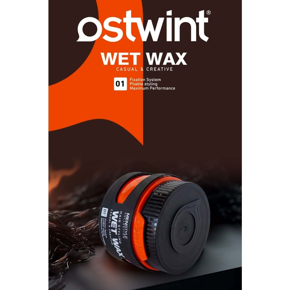 Ostwint MenStyle Collection Saç Şekillendirici Wax No : 1 Wet Wax 150 ml.