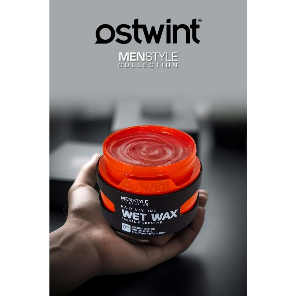 Ostwint MenStyle Collection Saç Şekillendirici Wax No : 1 Wet Wax 150 ml.