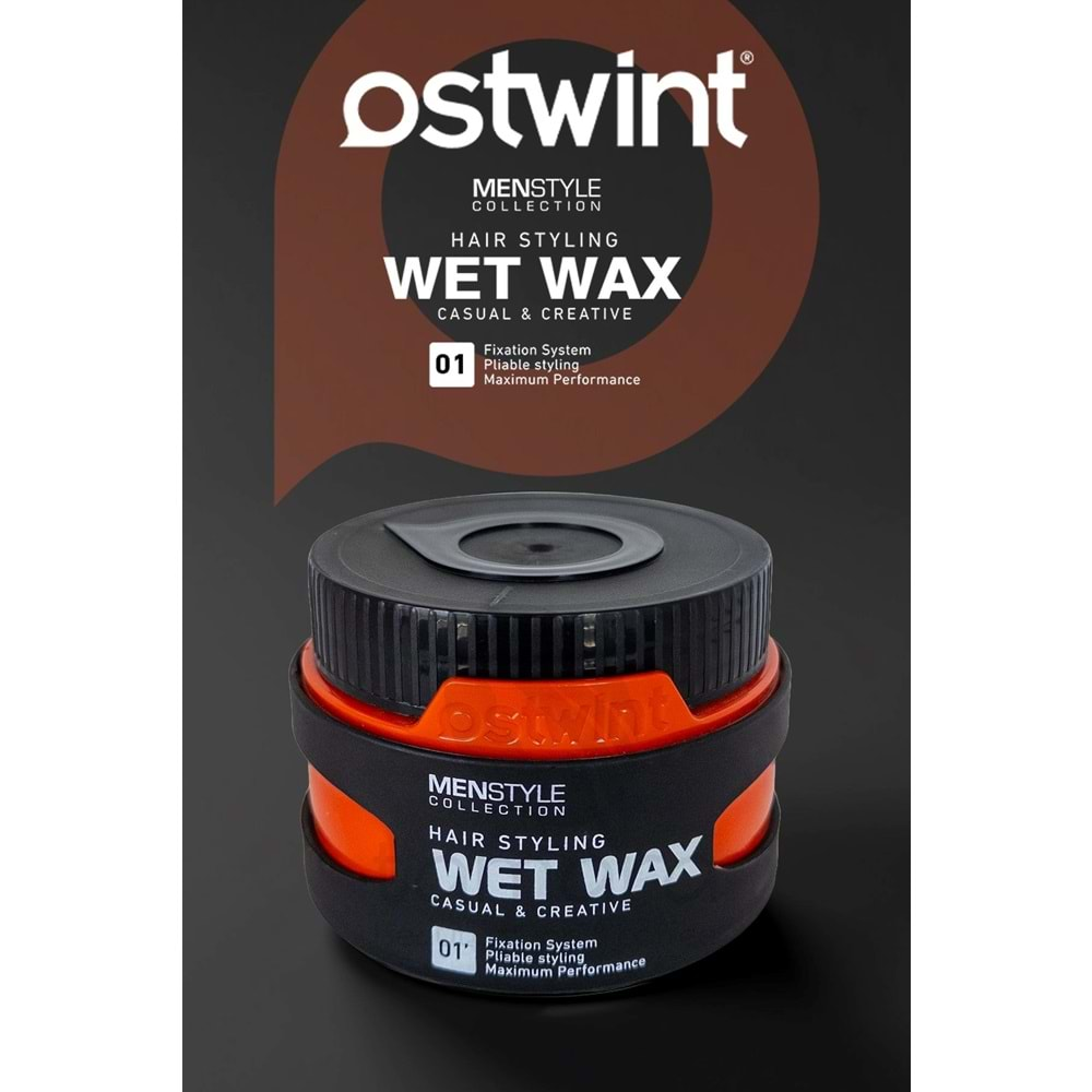 Ostwint MenStyle Collection Saç Şekillendirici Wax No : 1 Wet Wax 150 ml.