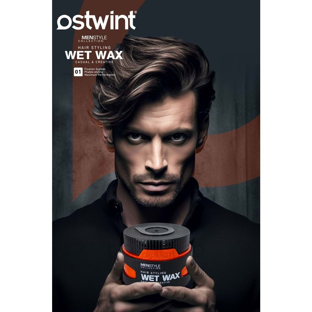 Ostwint MenStyle Collection Saç Şekillendirici Wax No : 1 Wet Wax 150 ml.