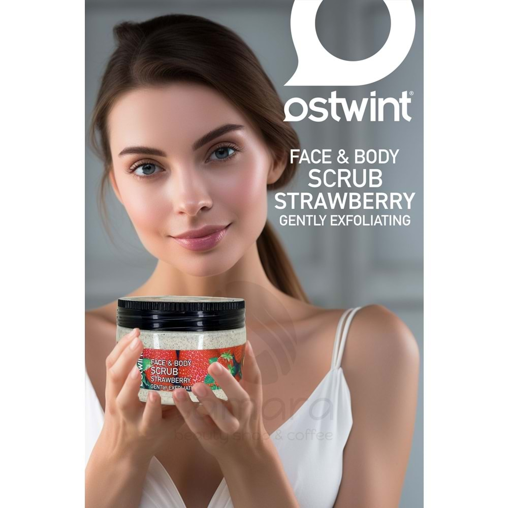 Ostwint Scrub Jel Çilek Özlü Yüz Ve Vücut Peelingi 300 Ml